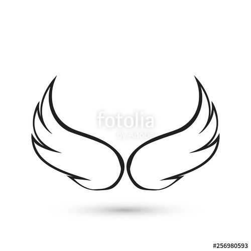 Angel Wings Icon at Vectorified.com | Collection of Angel Wings Icon ...