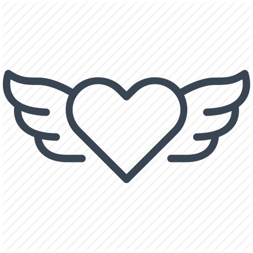 512x512 Angel, Heart, Love, Valentine, Wings Icon