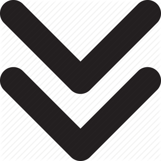 512x512 Angle Double, Arrow, Direction, Down, Interface, Pointer, Ui Icon