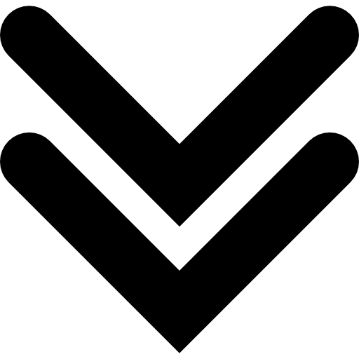 512x512 Arrow Of Double Angle Pointing Down Icons Free Download