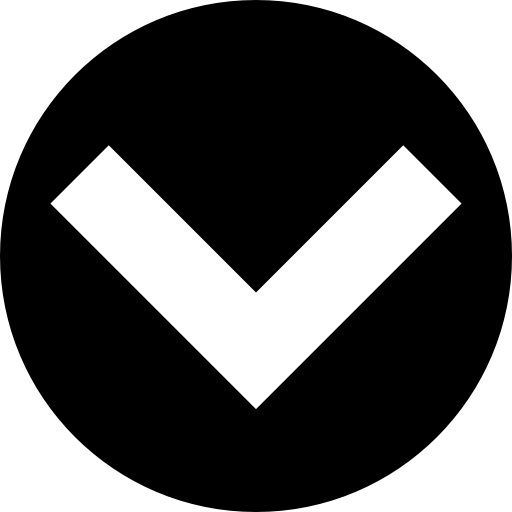 512x512 Down Angle Arrow In Circular Filled Button Icons Free Download