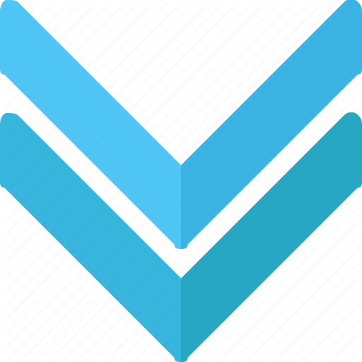 512x512 Angle, Arrow, Chevron, Double, Down Icon
