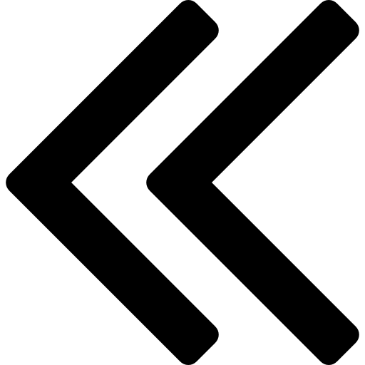 512x512 Double Angle Arrow Pointing Left Icons Free Download