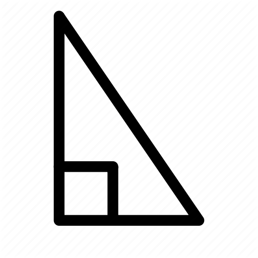 512x512 Angle, Geometry, Math, Mathematics, Pythagorean, Right, Triangle Icon