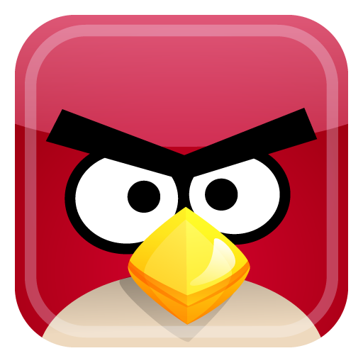 512x512 Red Angry Bird Tile Icon, Png Clipart Image