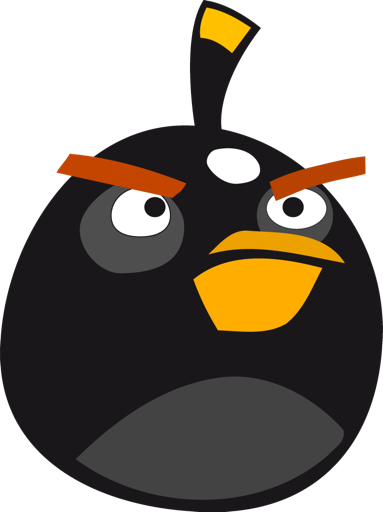 383x512 Black Bird, Angry Birds Icon