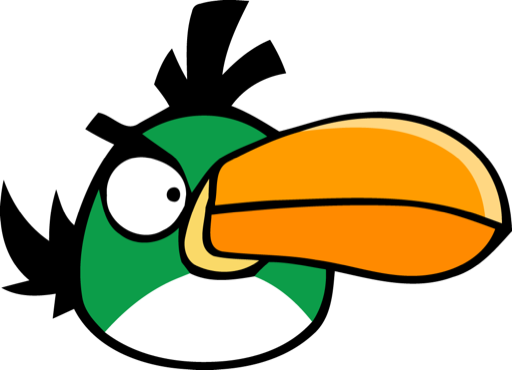 512x370 Green Bird, Angry Birds Icon