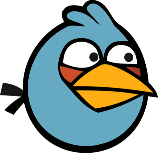512x496 Angry Birds, Blue Bird Icon