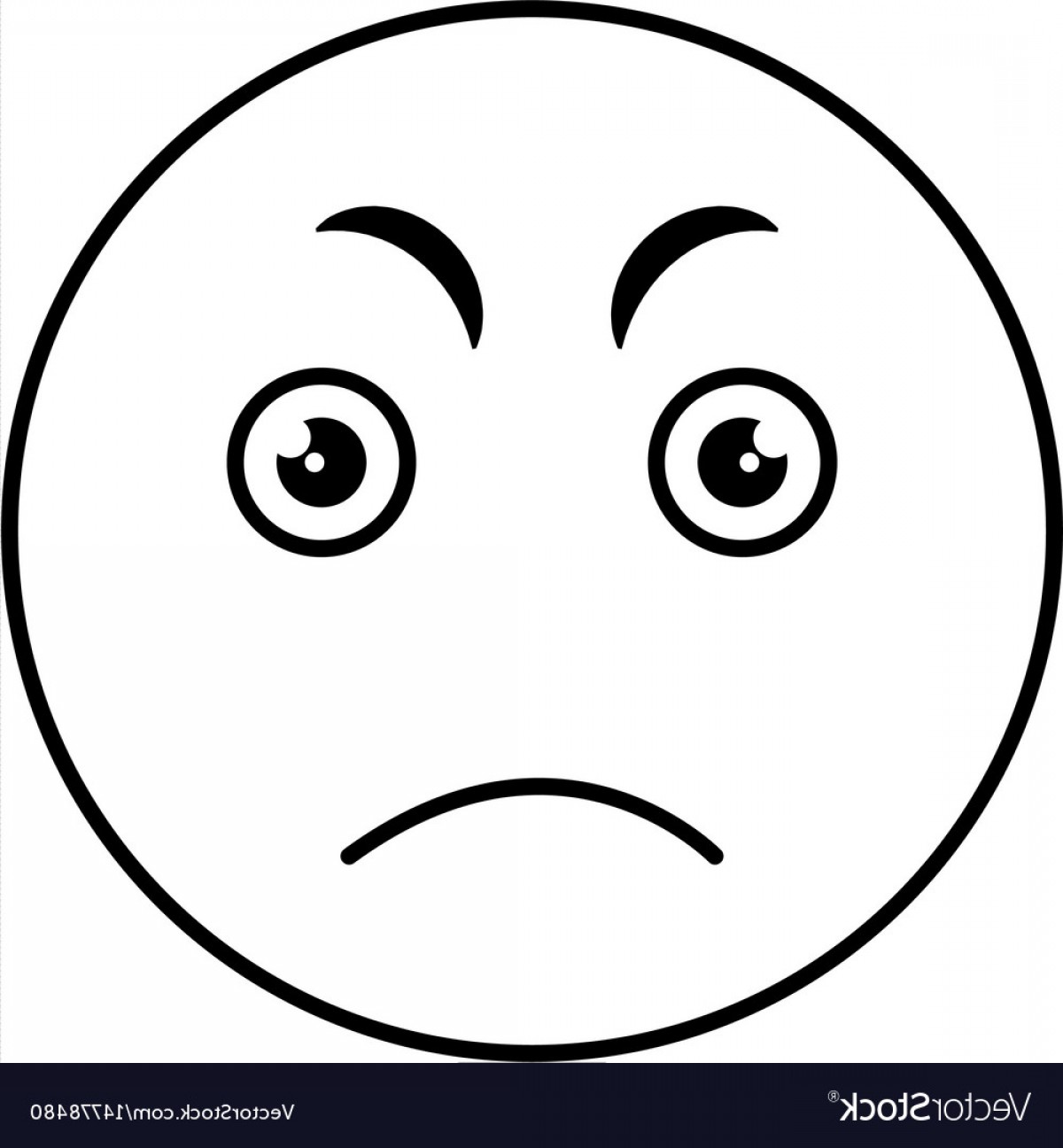 Angry Face Emoticon at Vectorified.com | Collection of Angry Face ...