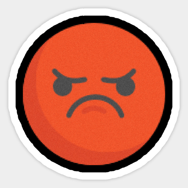 630x630 Bit Angry Face Emoticon Classic Vibe Emotions