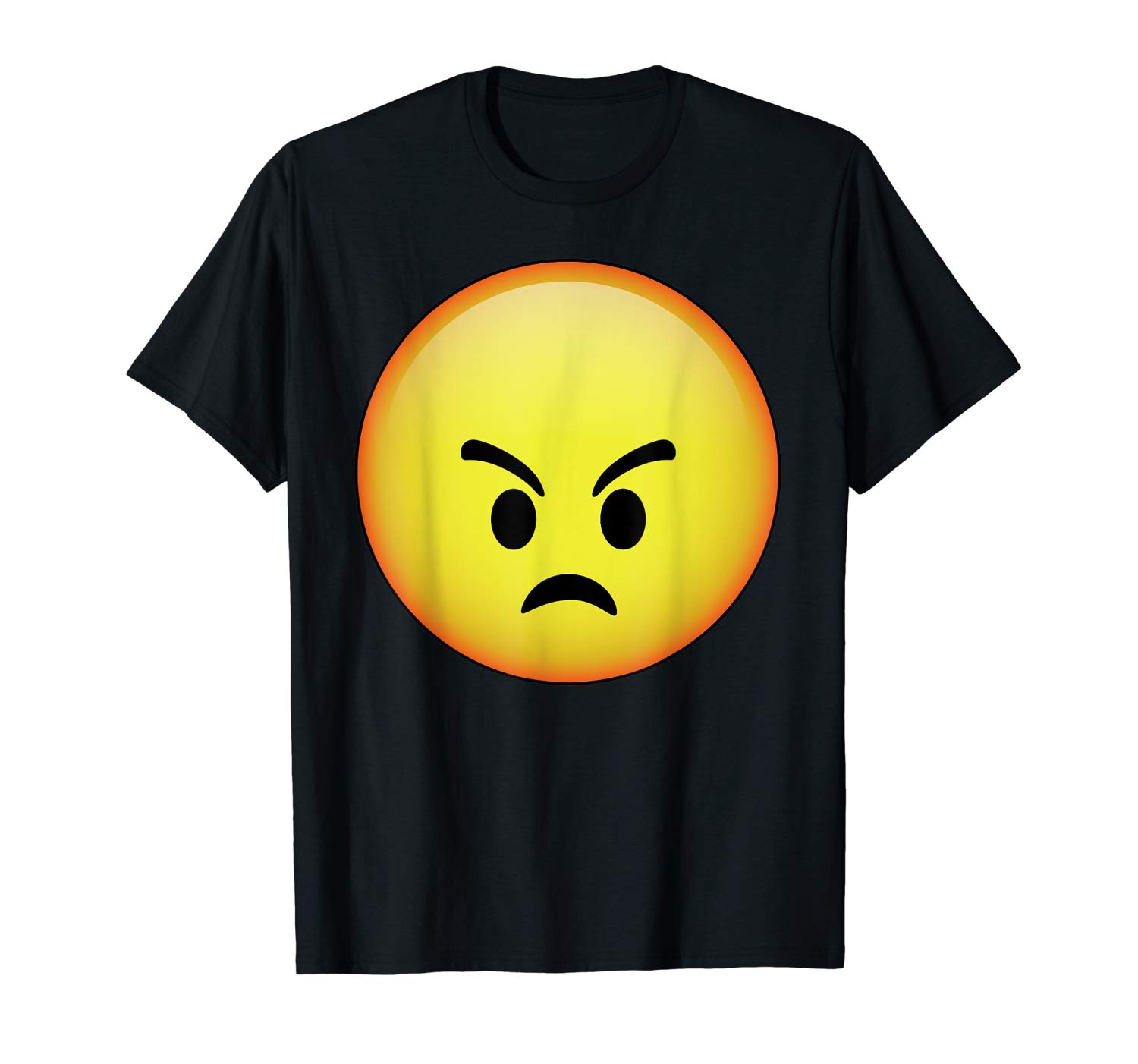 1500x1402 Hd Emoji Angry Face Shirt