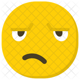 256x256 Angry Face Emoji Icon Of Flat Style