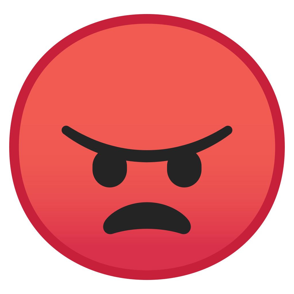 1024x1024 Angry Face Icon Noto Emoji Smileys Iconset Google