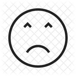 256x256 Angry Face Icon Of Line Style