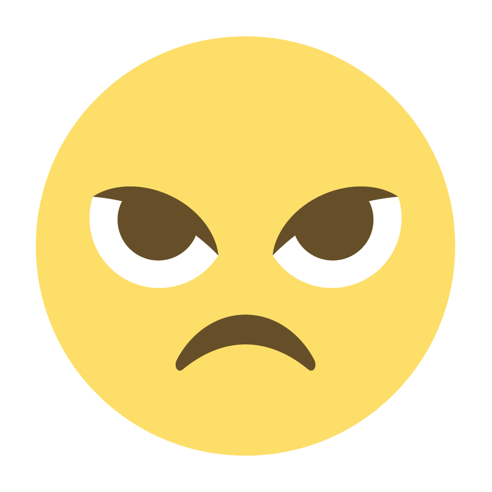 1000x1000 Emoji One Wall Icon Angry Face