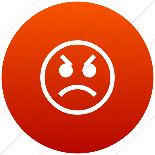 512x512 Iconsetc Flat Circle White On Red Gradient Classic Emoticons