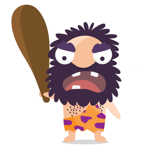 512x512 Cave, Man, Emoticon, Emoji, Sticker, Angry Icon Free Of The Cave Man