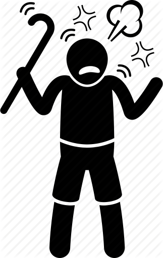 323x512 Aggressive, Alzheimer, Angry, Dementia, Mad, Man, Old Icon