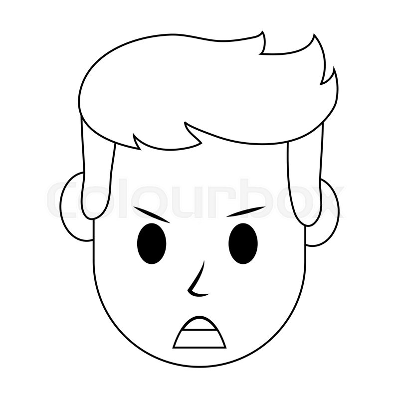 Angry Man Icon at Vectorified.com | Collection of Angry Man Icon free ...