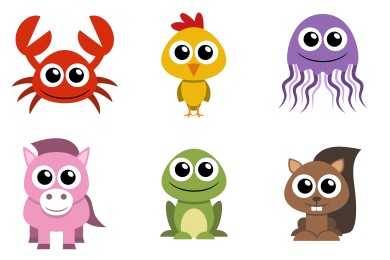 390x260 Flat Animal Iconset