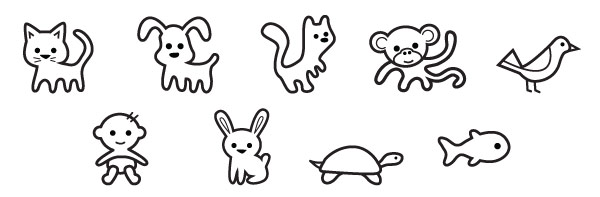 600x197 Free Animal Icons Josh Worth Art Design