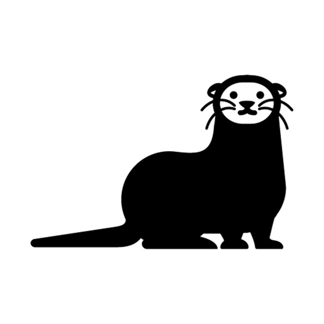 630x630 Otter Animal Icon Emoticon Silhouette