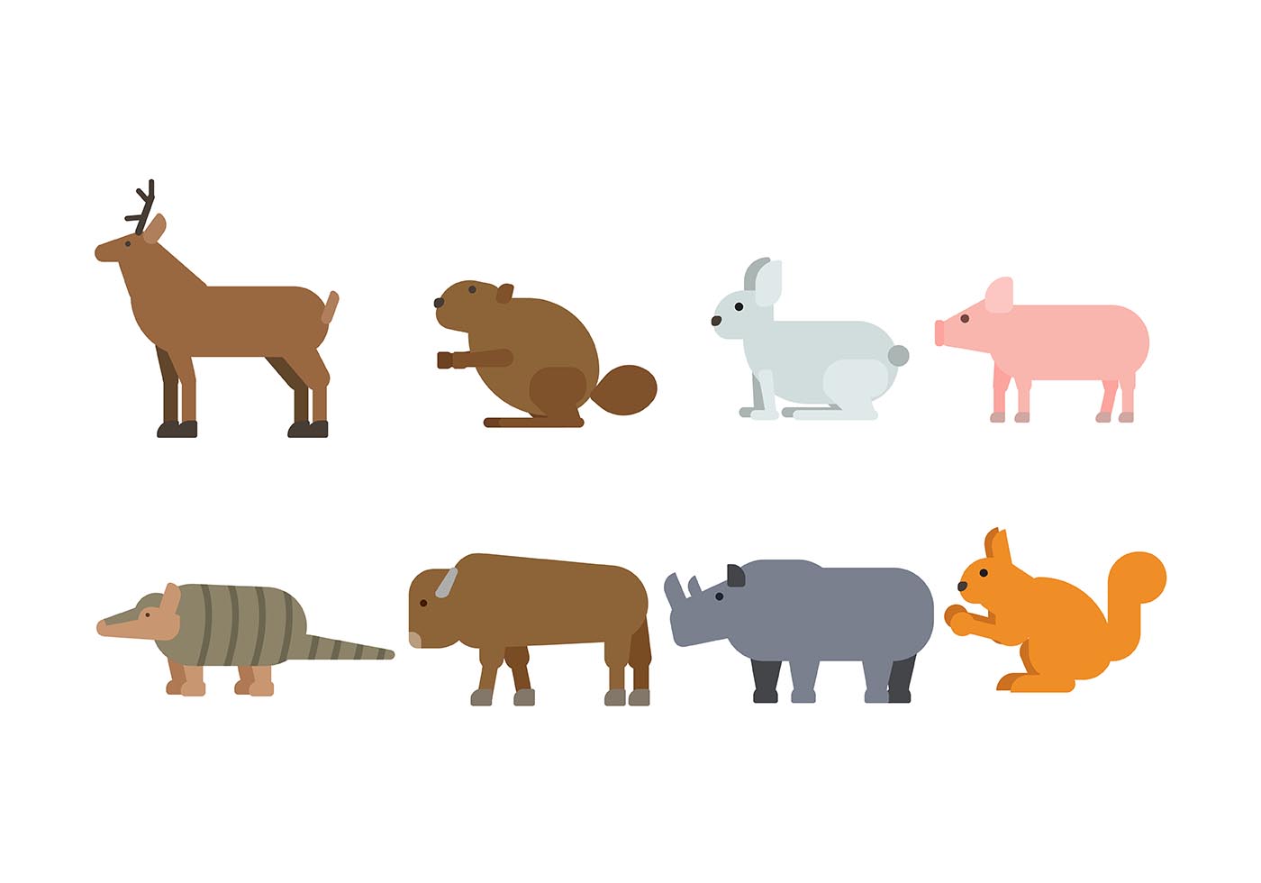 1400x980 Animal Icon Pack Free Vector Art