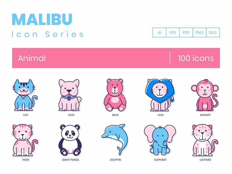 800x600 Animal Icons Malibu Series