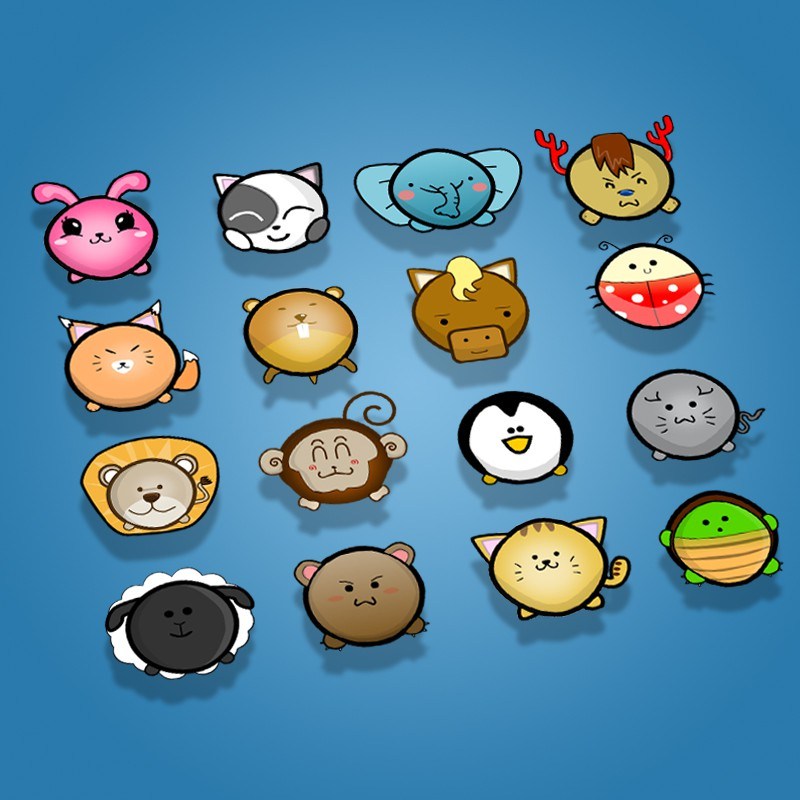 800x800 Cute Animal Icon Pack