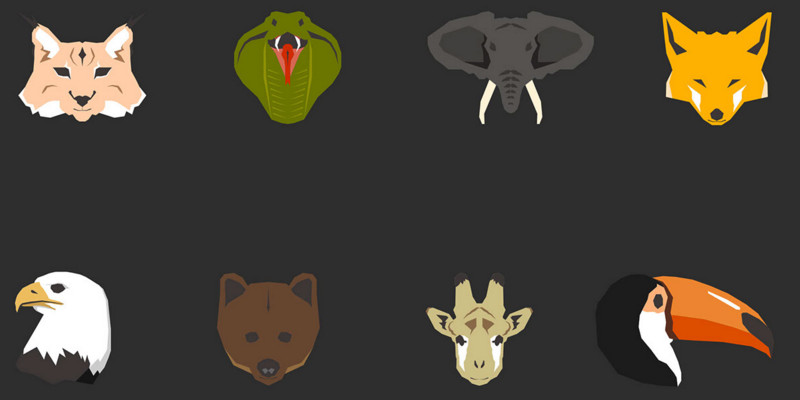 800x400 Diverse Free Animals Icons