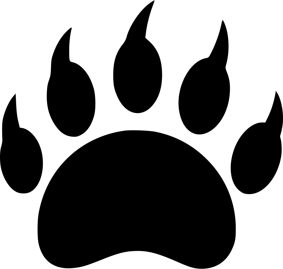 980x930 Bear Wild Animal Footprint Danger Predator Png Icon Free