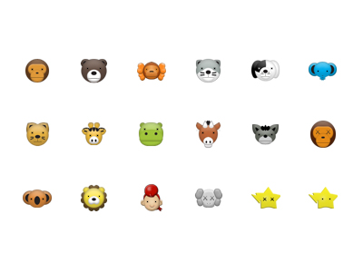 400x300 Designer Cute Animal Avatar Small Icon Png
