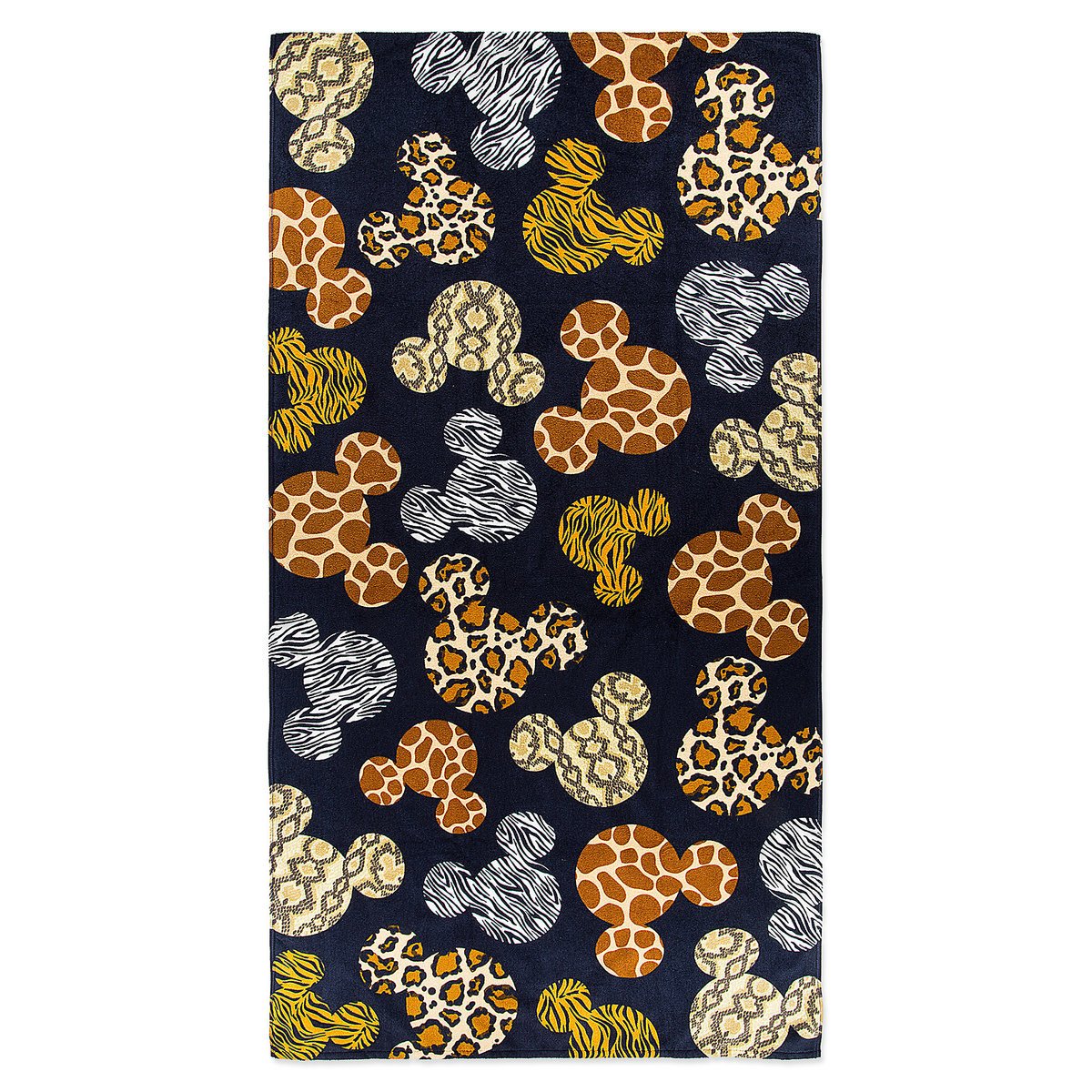 1200x1200 Disney Parks Animal Kingdom Mickey Icon Animal Print Beach Towel