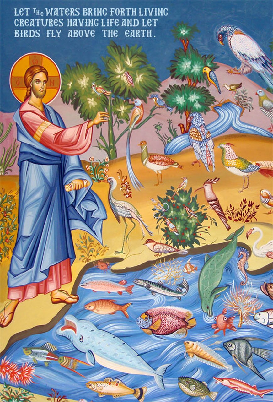 870x1280 Icon Of The Creation Of The Animal Kingdom