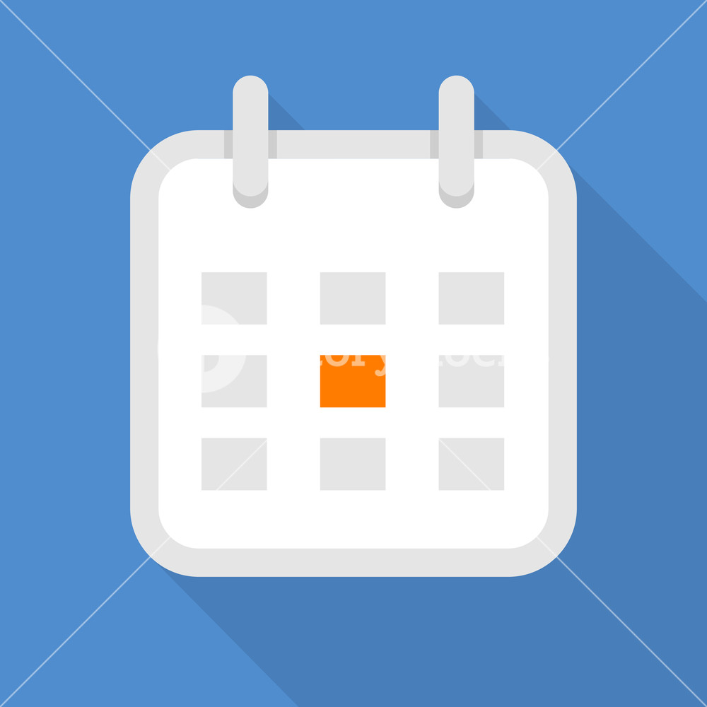 1000x1000 Square Calendar Icon Flat Illustration Of Square Calendar Vector