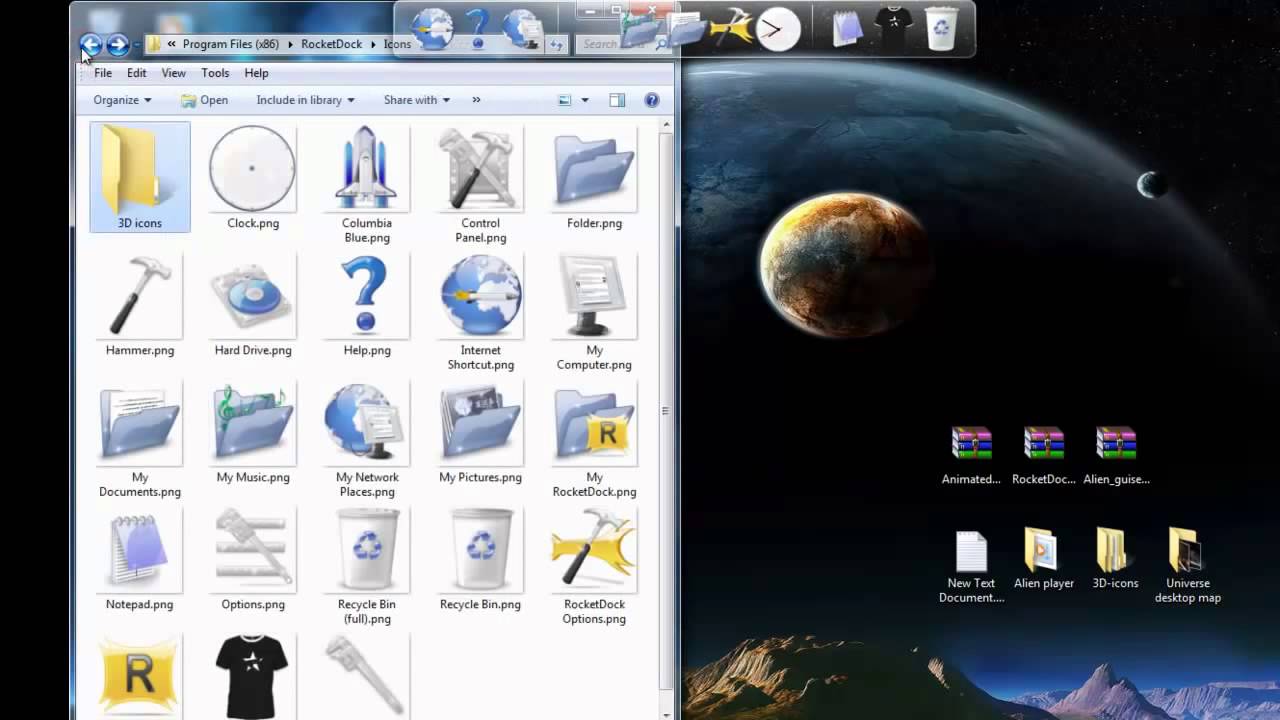 1280x720 How To Install Animated Icons For Rocketdock On Pc Desktop