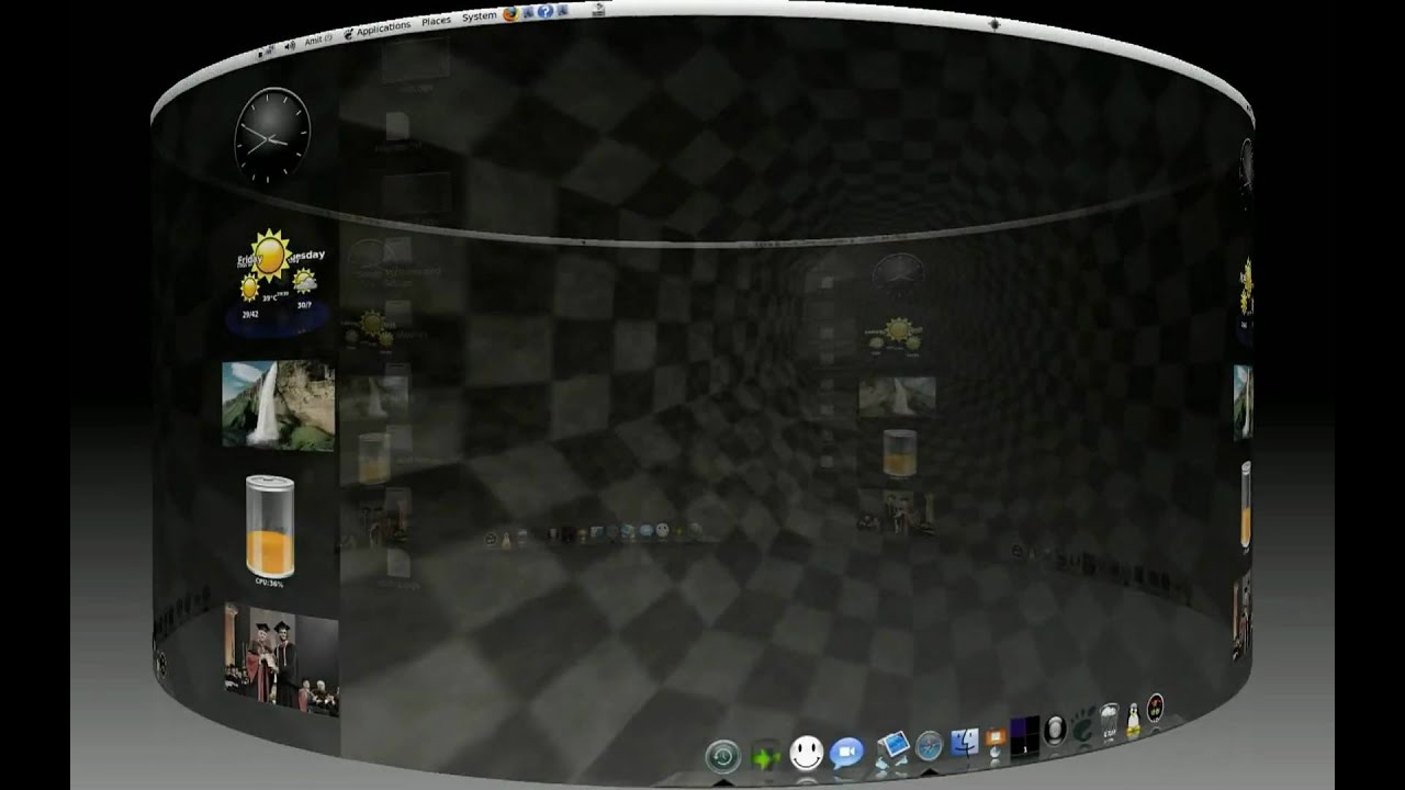 1280x720 Ubuntu Animated Wallpaper With Desktop Icons