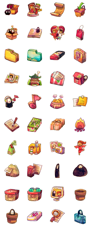 388x924 Designer Crayon Style Animated Desktop Icon Png