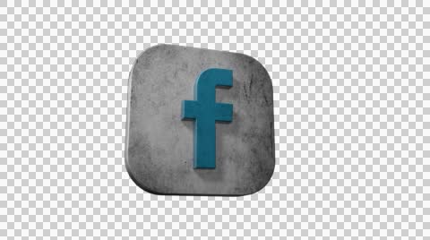 480x268 Animated Facebook Logo With Alpha Stock Video