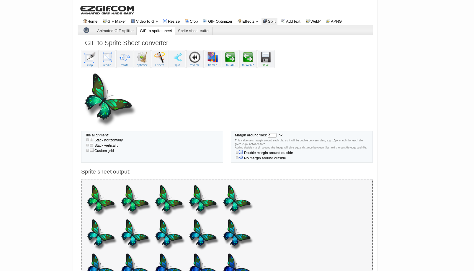 1606x920 Online Gif To Sprite Sheet Converter