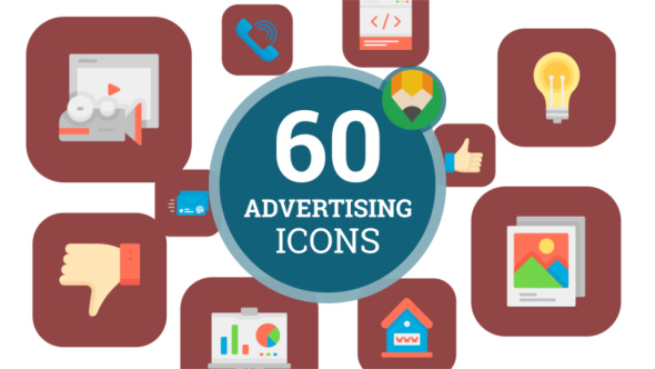 590x332 Icons Pack Advertising Store Banner Web Ad Flat Animated Icons
