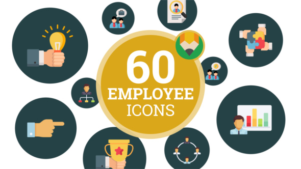 590x332 Icons Pack Corporate Employee Business Team Flat Animated Icons