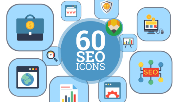 590x332 Internet Marketing And Seo Icons Flat Animated Icon Pack