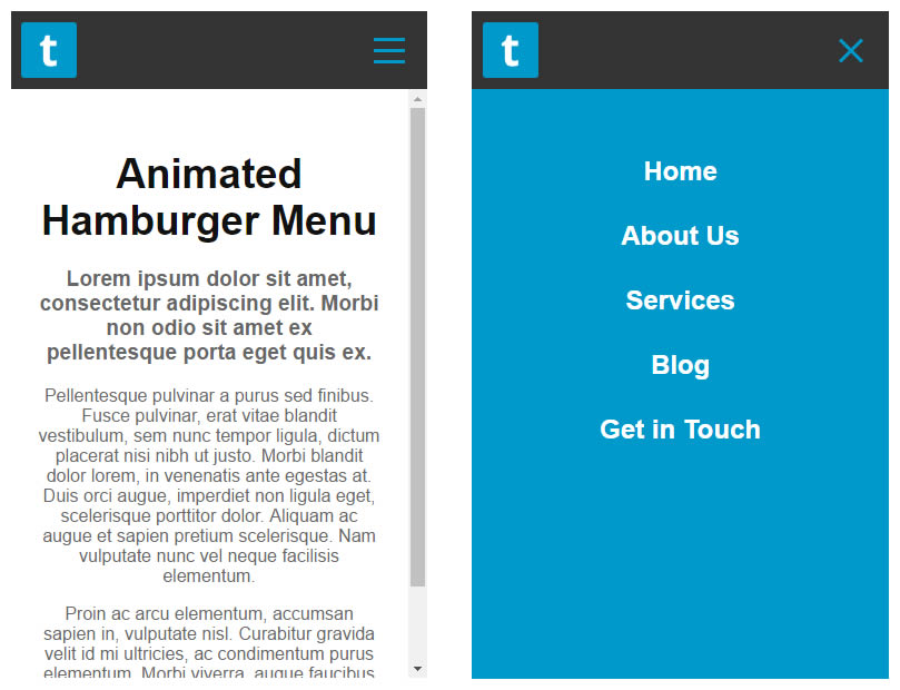 809x620 How To Make A Cool Animated Hamburger Mobile Menu Icon