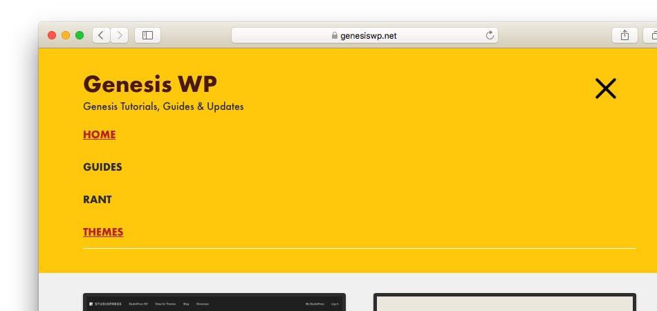950x450 Add An Animated Hamburger Menu Icon In Genesis Sample