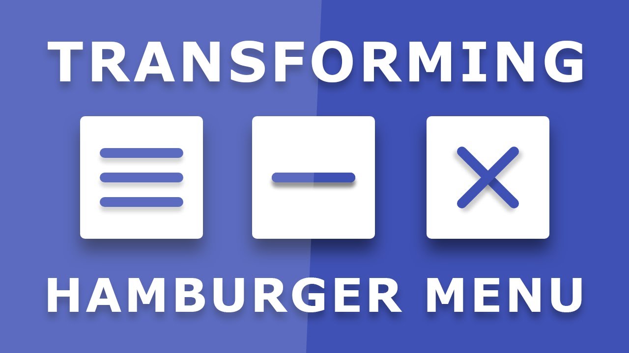 1280x720 Animated Hamburger Icon