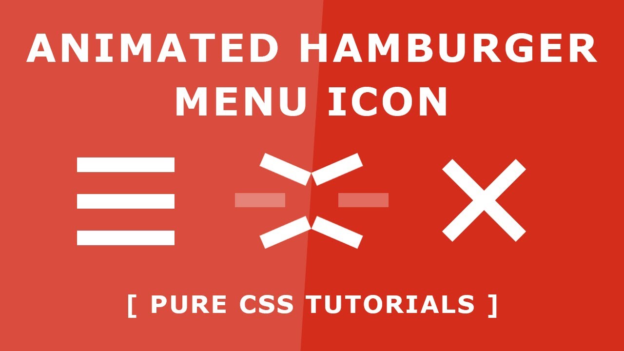 1280x720 Animated Hamburger Icon
