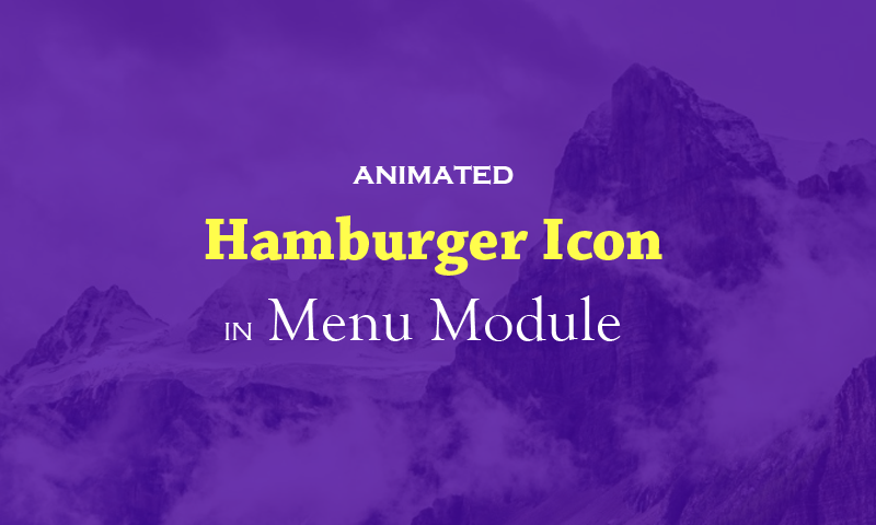 800x480 Animated Hamburger Icon In Menu Module