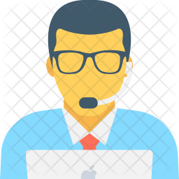 256x256 Public Speaker Icon Of Flat Style