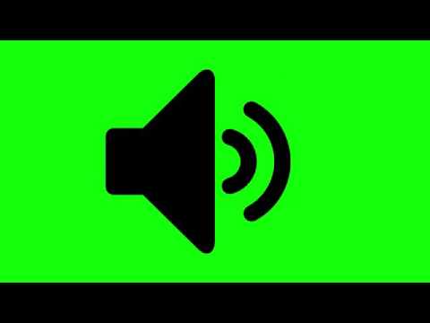 480x360 Sound Icon Animated Green Screen